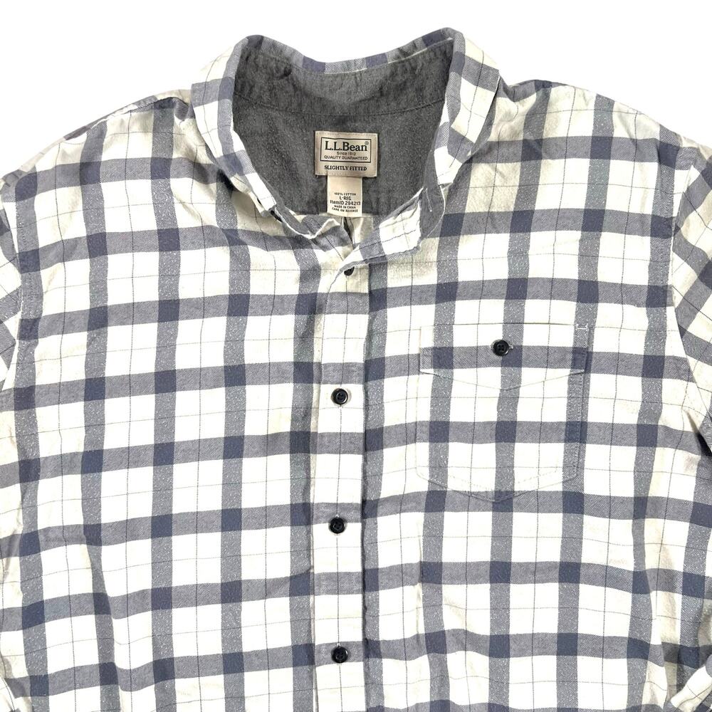 L.L.Bean Scotch Plaid Flannel Shirt – Slightly Fitted – Men’s Large